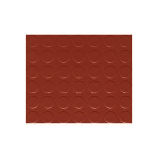 G Floor Garage/Shop Floor Coverings   10ft. x 24ft., Coin Design, Brick Red,