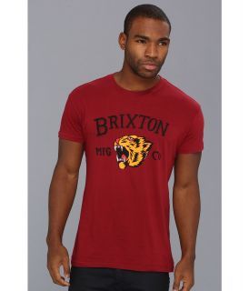 Brixton Harlow S/S T Shirt Mens T Shirt (Burgundy)