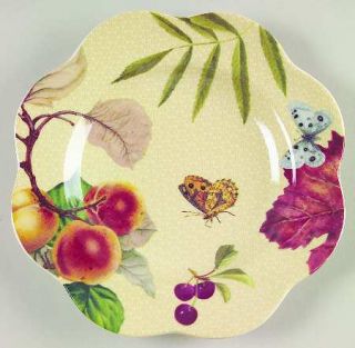 Spode Fruit Haven Canape Plate, Fine China Dinnerware   Different Fruit,Butterfl