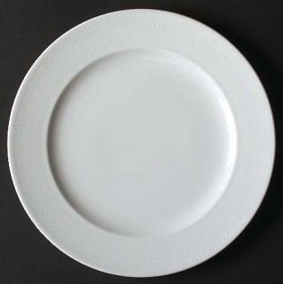 Villeroy & Boch Look Salad Plate, Fine China Dinnerware   All White,Embossed Geo