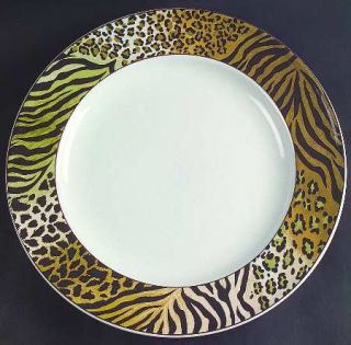 Studio Nova Jungle Beat 12 Chop Plate/Round Platter, Fine China Dinnerware   Le