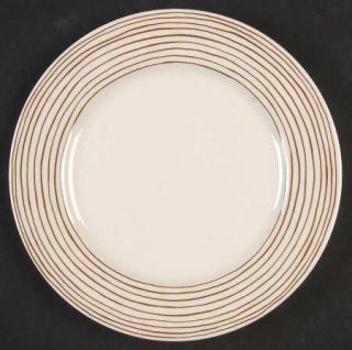 Fitz & Floyd Les Bands Brown Bread & Butter Plate, Fine China Dinnerware   Cogna
