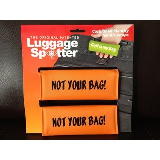 Original Patented Orange Not Your Bag Luggage Spotter (set Of 2) (OrangeMaterials 600 denier polyesterDimensions 6 inches x 5.5 inches )