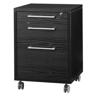 Tvilum Pierce 3 Drawer Mobile File 8041820 Finish Black Woodgrain