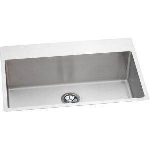 Elkay EFRTUS3322103 Avado Slim Rim Universal Mount Single Bowl Kitchen Sink, Sta