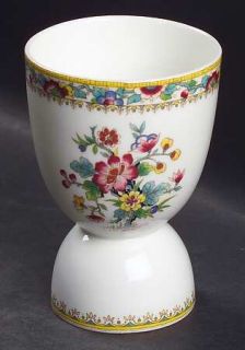 Coalport Ming Rose Double Egg Cup, Fine China Dinnerware   Pink,Yellow & Blue Fl