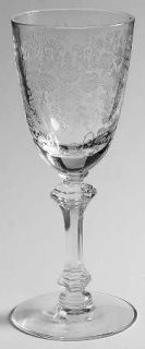 Tiffin Franciscan Springtime (Stem #17453) Wine Glass   Stem #17453, Floral Etch