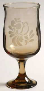 Pfaltzgraff Village (Made In Usa) Glassware Goblet, Fine China Dinnerware   Brow