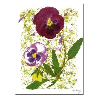Trademark Global Inc Plum Pansy Wall Art by Kathie McCurdy Multicolor   KM0121 
