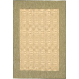 Recife Checkered Field Natural/ Green Rug (86 X 13) (NaturalSecondary colors Green Pattern Geometric Tip We recommend the use of a non skid pad to keep the rug in place on smooth surfaces.All rug sizes are approximate. Due to the difference of monitor 