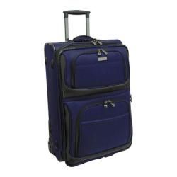 Travelers Choice Navy Conventional Ii 22 inch Rugged Carry On Wheeled Upright