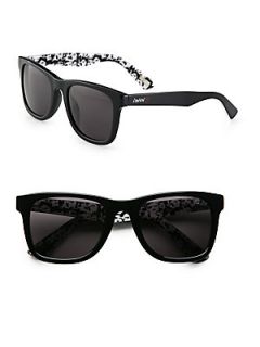Lanvin Resin Wayfarer Sunglasses   Black