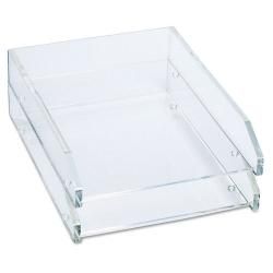 Kantek Clear Front load Desk Tray (ClearNon skid feetStackableOpening Type Front Dimensions 2.5 inches high x 10.5 inches wide x 13.75 inches deep AcrylicColor ClearNon skid feetStackableOpening Type Front Dimensions 2.5 inches high x 10.5 inches wid