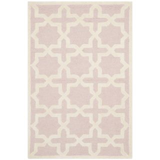 Safavieh Handmade Moroccan Cambridge Light Pink Wool Rug (3 X 5)