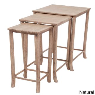 Christopher Knight Home Walt Acacia Wood Nesting Tables (set Of 3) (NaturalIncludes Three (3) nesting tablesFlared legsNo assembly required; arrives ready to useSturdy constructionNeutral colors to match any decorIdeal for extra display or side tablesLar