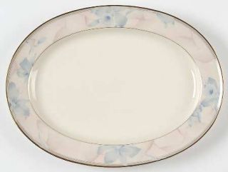 Mikasa Floral Blush 14 Oval Serving Platter, Fine China Dinnerware   Fine China