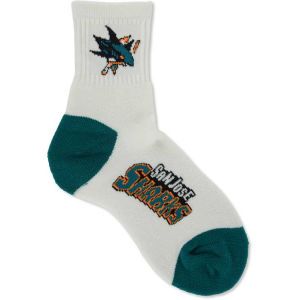 San Jose Sharks For Bare Feet Ankle White 501 Med Sock