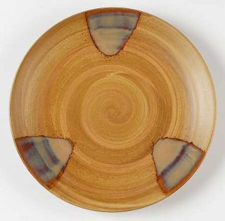 Sango Splash Brown Dinner Plate, Fine China Dinnerware   Stoneware,Brown Drip