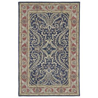 Hand tufted Joaquin Blue Agra Wool Rug (8 X 10)