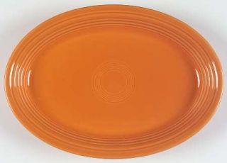 Homer Laughlin  Fiesta Tangerine (Newer) 13 Oval Serving Platter, Fine China Di