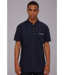 Marc Ecko Cut & Sew Sorrel S/S Shirt Mens Short Sleeve Button Up (Navy)