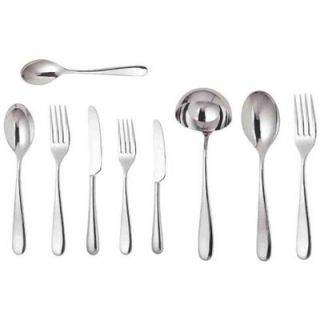 Alessi Nuovo Milano 75 Piece Flatware Set 5180S75M Color Mirror Polished, Ty