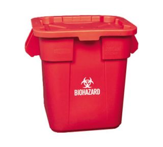 Rubbermaid 28 gal BRUTE Container Lid Pack   Red