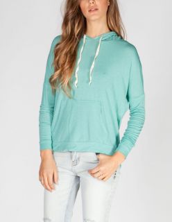 Womens Hi Low Hoodie Mint In Sizes Medium, Large, X Large, Small, X S