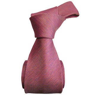 Sophisticated Dmitry Mens Pink Patterned Italian Silk Tie