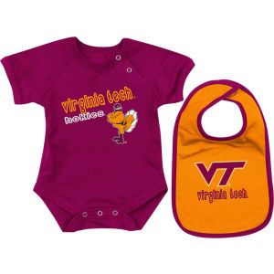 Virginia Tech Hokies Colosseum NCAA Newborn Dribble Creeper Bib Set