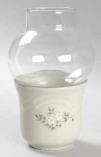 Pfaltzgraff Heirloom Votive Candleholder W/Glass Globe, Fine China Dinnerware  