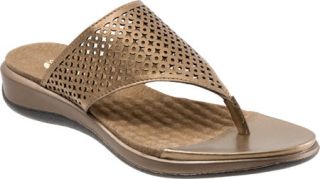 Womens SoftWalk Tallahassee   Bronze Metallic Leather Casual Shoes