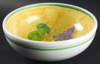 Caleca Frutta 10 Large Salad Serving Bowl, Fine China Dinnerware   Multifruit,