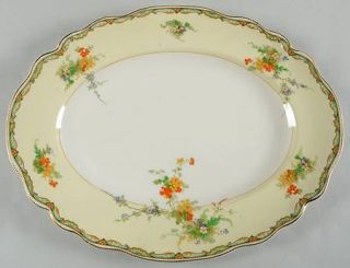 Johnson Brothers Ningpo 14 Oval Serving Platter, Fine China Dinnerware   Old St