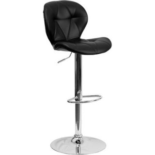 FlashFurniture Contemporary Vinyl Adjustable Height Tufted Bar Stool SD 2208 