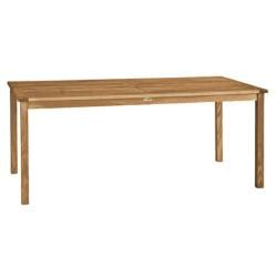 New Brunswick 72 inch Unfinished Teak Outdoor Dining Table (NaturalMaterials TeakFinish NoneWeather resistant YesWheels NoDimensions 30 inches high x 36 inches wide x 72 inches deepWeight 70 poundsAssembly Required )