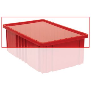 Quantum Cover For Dividable Grid Clearview Containers   16 1/2Lx10 7/8W   Color Inlay Dust   Lot of 4