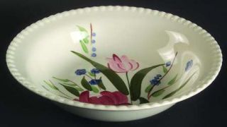 Blue Ridge Southern Pottery Bluebell Bouquet 9 Round Vegetable Bowl, Fine China