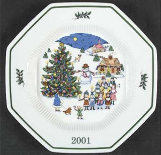 Nikko Christmastime 2001 Collector Plate, Fine China Dinnerware   Classic Collec