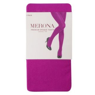 Merona Womens Premium Control Top Opaque Tights   Fandango Pink M Tall