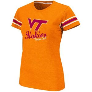 Virginia Tech Hokies Colosseum NCAA Womens Backspin Crew T Shirt