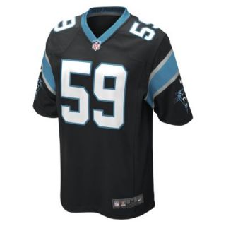 NFL Carolina Panthers (Luke Kuechly) Mens Football Home Game Jersey   Black