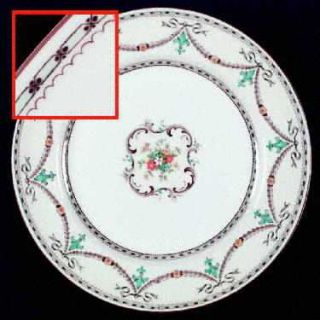 Paragon Beaupre Dinner Plate, Fine China Dinnerware   Multicolor Flowers,Brown L