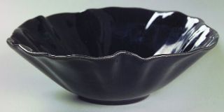 Metlox   Poppytrail   Vernon Lotus Black (Glossy) Coupe Cereal Bowl, Fine China
