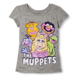 Disney The Muppets Infant Toddler Girls Short Sleeve Tee   Light Gray 12 M