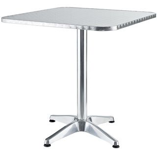 Strata Modern Square Aluminum Outdoor Table