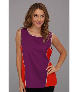 Calvin Klein Colorblock Top Womens Sleeveless (Purple)