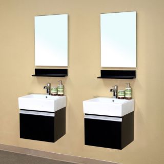 Bellaterra Imola 40.6 in. Dark Espresso Double Bathroom Vanity with Optional