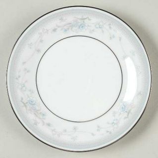 Noritake Blue Destiny Bread & Butter Plate, Fine China Dinnerware   Pink,Blue&Wh