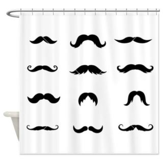  Funny Mustache Shower Curtain  Use code FREECART at Checkout